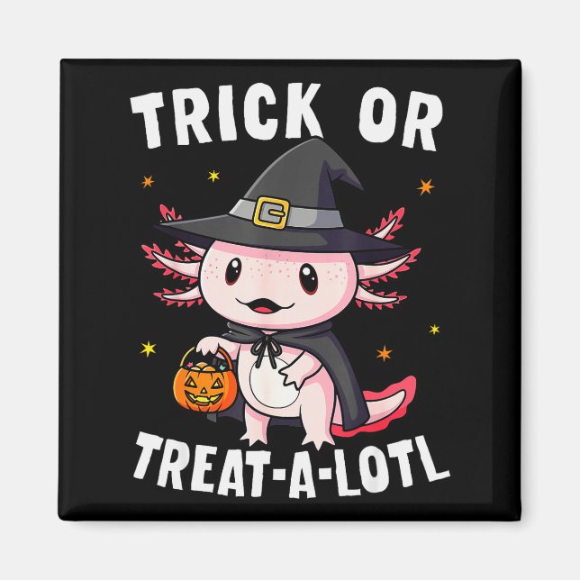 Íman Trick Or Treat A Lotl Axolotl Halloween Costume Wi (Frente)