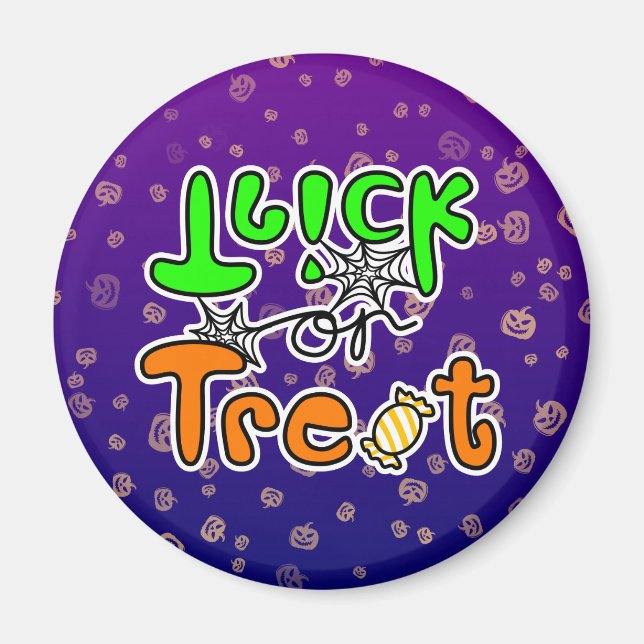 Íman Trick or Treat do Halloween (Frente)