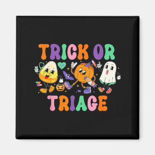 Íman Trick Or Triagem Enfermeira Fantasma Abóbora Hallo