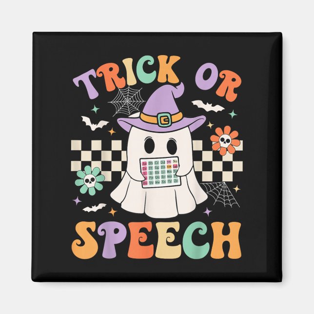 Íman Trick Ou Speech Halloween Bp Retro Speech Therapy (Frente)
