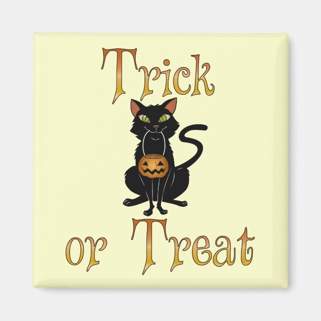 Íman Trick ou Tratar Gatinho (Frente)