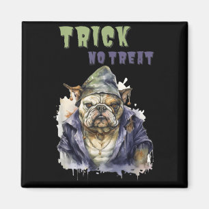 Íman Trick Treat _ Cachorro Duende _ Bulldog Inglês _