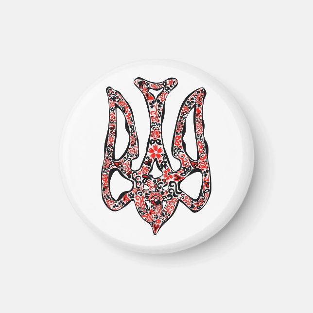 Íman Trident Trident Nacional Ucraniano trizub estiliza (Frente)