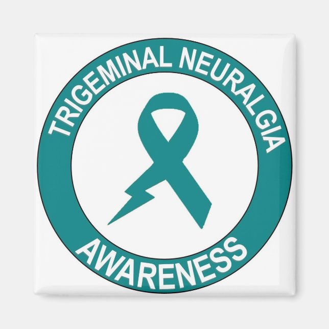 Íman Trigeminal Neuralgia Bolt Ribbon (Frente)