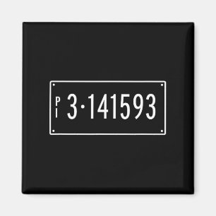 Íman Trigonometria Geométrica Da Placa Do Número Pi-Day