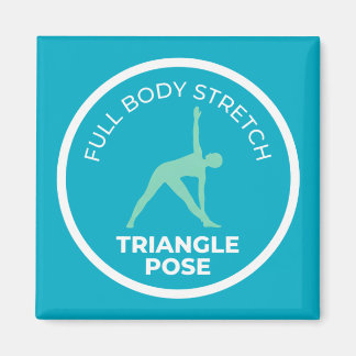 Íman Trikonasana Pose da Triângulo • Alongamento Corpor