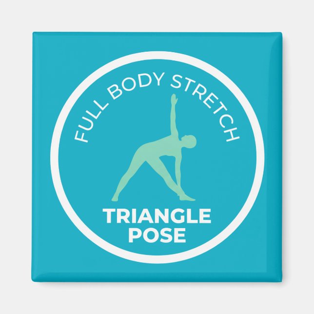 Íman Trikonasana Pose da Triângulo • Alongamento Corpor (Frente)