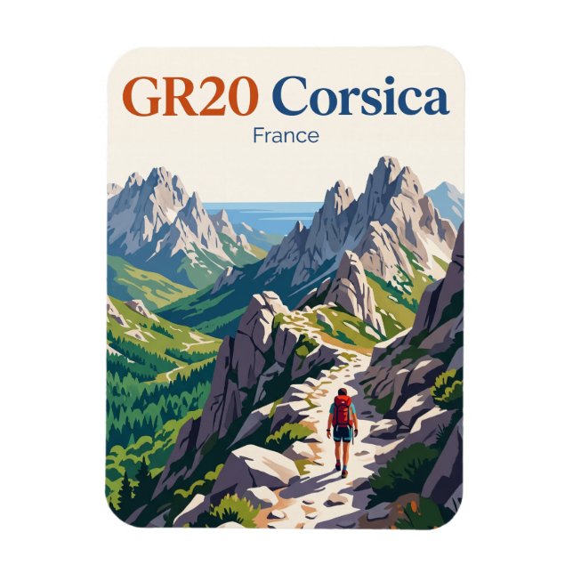 Íman Trilha GR20, Córsega França (Vertical)