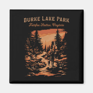 Íman Trilha para caminhada no Burke Lake Park Fairfax S