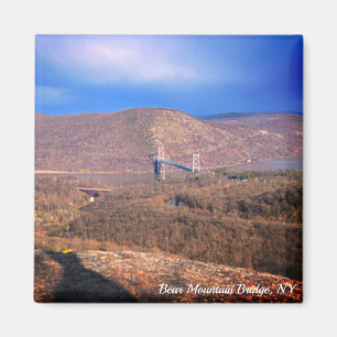 Íman Trilha Popolopen Vista da Bear Mountain Bridge