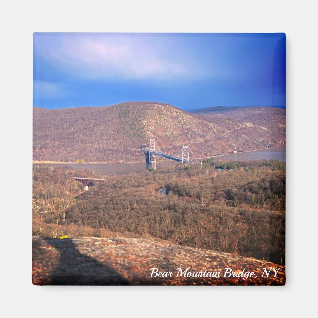 Íman Trilha Popolopen Vista da Bear Mountain Bridge (Frente)