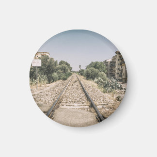 Íman Trilha Única de Trem no Sul da Itália
