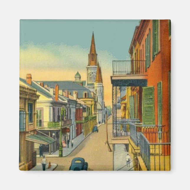 Íman Trimestre Francês Nova Orleans (Frente)