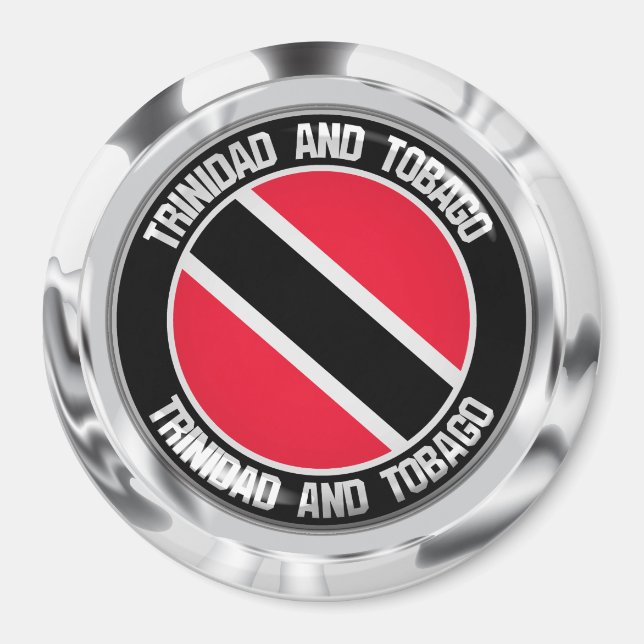 Íman Trinidad e Tobago Round Emblem (Frente)