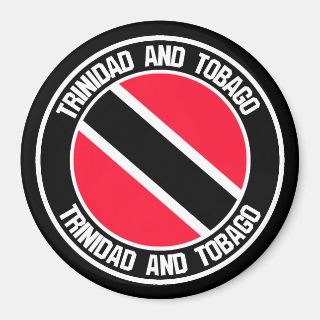 Íman Trinidad e Tobago Round Emblem (Frente)
