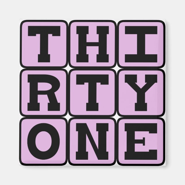 Íman Trinta e um, Número 31 (Frente)