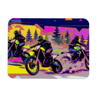 Íman Trio de Corredores de Motocross - Pilotos de Bicic