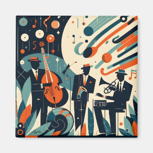 Íman Trio do Jazz da Era Moderno de Meados do Século