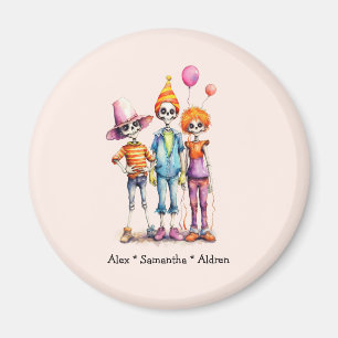Íman Trio Zombie Pastel Adorável - Halloween Bonito (3)