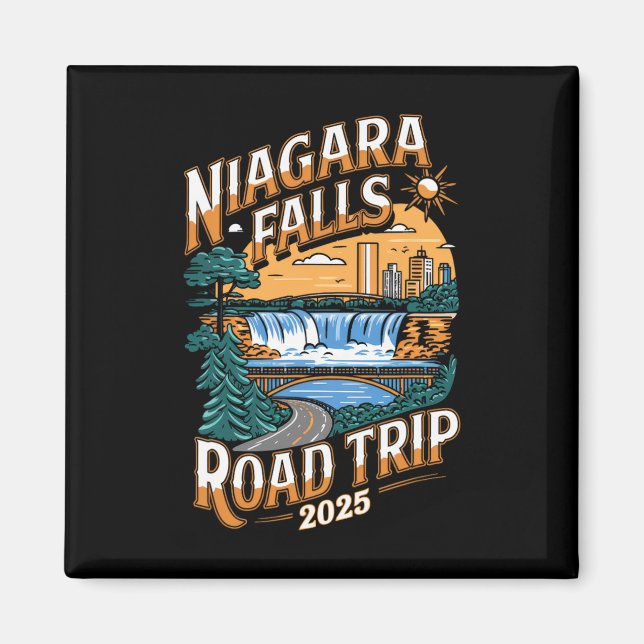 Íman Trip. 2025 - Férias de Verão de Niagara Falls (Frente)