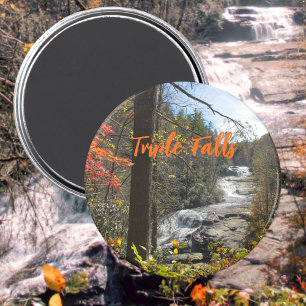 Íman Triple Falls North Carolina Waterfall Fotografia