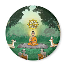 Triple Gems: Buda, Dharma, Sangha Magnet