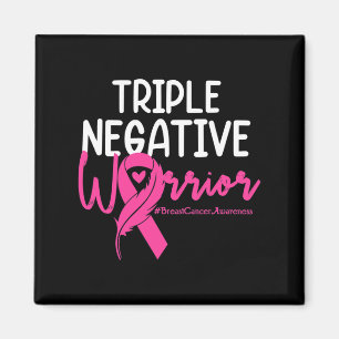 Íman Triplo Cancer de Fita Rosa de Fita do Guerreiro Ne