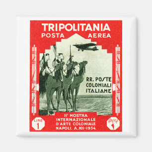 Íman Tripolitania 1934 1 lira de selo