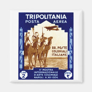 Íman Tripolitania 1934 2 liras de selo