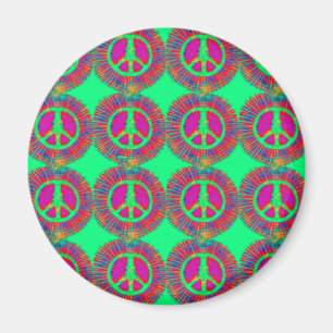 Íman Trippy Tie Psychedelic - Sinal de paz