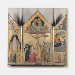 Íman Triptych com Cenas da Vida do