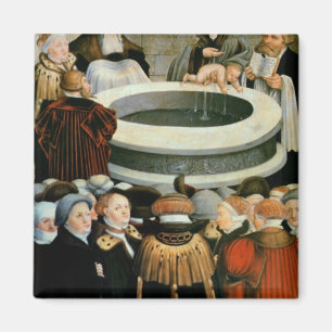Íman Triptych, painel esquerdo, Philipp Melanchthon