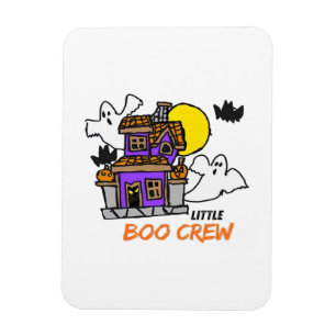 Íman Tripulação Pequena Boo Desenhada à Mão no Hallowee