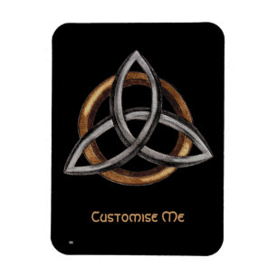 Íman Triquetra (Brown/prata)