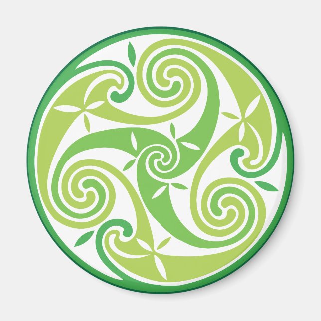 Íman Triskel verde (Frente)
