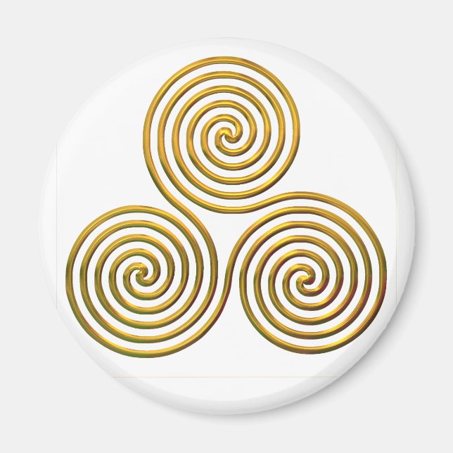 Íman Triskele-gold (Frente)