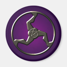 Triskelion Pentagram Símbolos Antigos Roxo