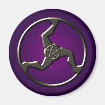 Triskelion Pentagrama Símbolos Antigos Roxo