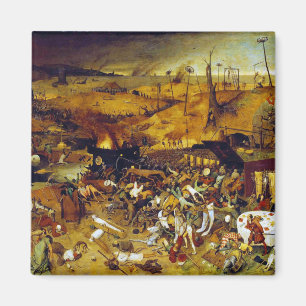 Íman Triumph da morte por Pieter Bruegel a pessoa idosa