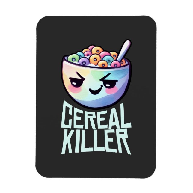 Íman Trocadilho de café da manhã da Killer Cereal (Vertical)