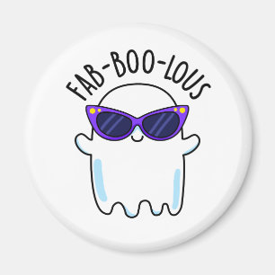 Íman Trocadilho Fantasma Fashionável do Dia das Bruxas