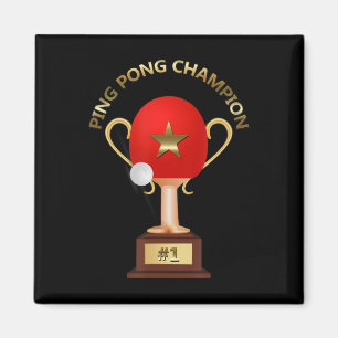 Íman Troféu de campeão de pinos de Tênis mesa