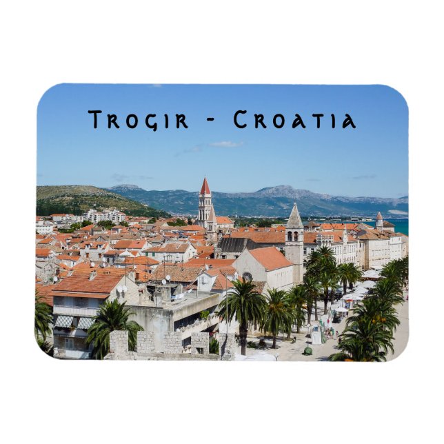 Íman Trogir seafront promenade - Dalmácia, Croácia (Horizontal)