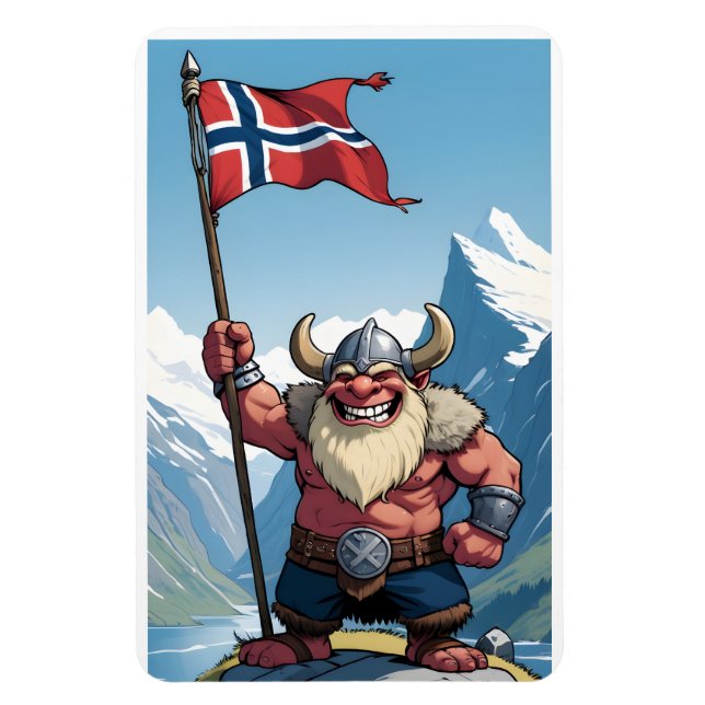 Íman Troll norueguês (Vertical)