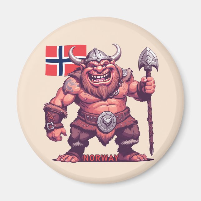 Íman Troll norueguês (Frente)