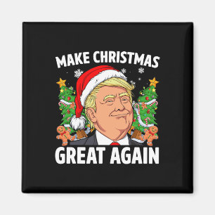 Íman Troll Trump 2024 Faça O Natal Grande Novamente Hom