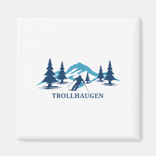 Íman Trollhaugen Wisconsin Ski Resort Skiier _1
