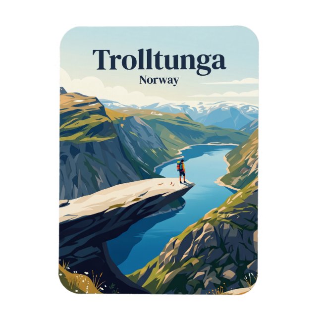 Íman Trolltunga Noruega (Vertical)