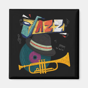 Íman Trombetas de Jazz Retro Tocado Divertido Festival