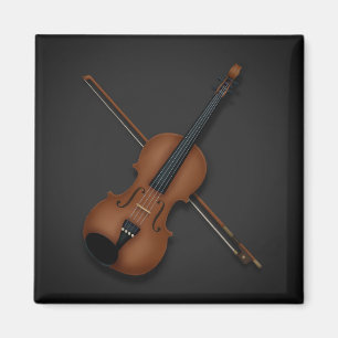Íman Trompe L'oeil Violin & Arco Elegante Música Clássi